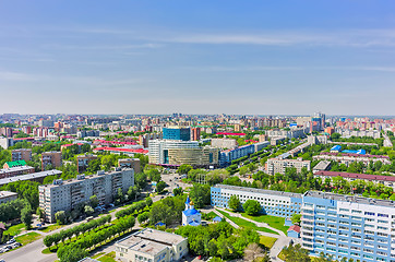 Image showing Aerial view on hospital and university. Tyumen