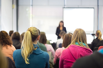 Image showing Lecture at university.