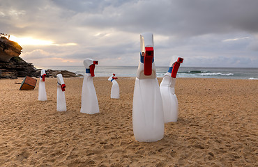 Image showing Sculpture by the Sea Bondi  - The Bottles