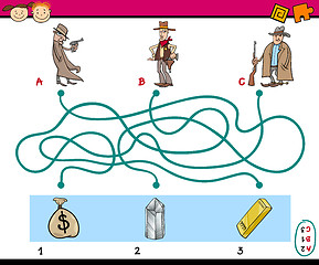 Image showing paths puzzle educational game