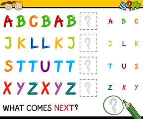 Image showing kindergarten educational pattern task