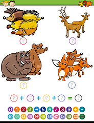 Image showing mathematical task for preschoolers