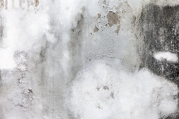 Image showing Grungy White Concrete Wall Background