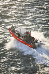 Image showing US Coast Guard powerboat