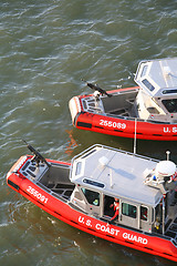 Image showing US Coast Guard powerboats