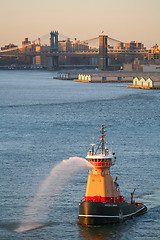 Image showing Tugboat in East River