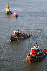 Image showing Tugboats in New York City