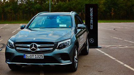 Image showing Lviv, Ukraine - OCTOBER 15, 2015: Mercedes Benz star experience. The interesting series of test drives