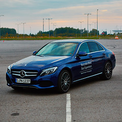 Image showing Lviv, Ukraine - OCTOBER 15, 2015: Mercedes Benz star experience. The interesting series of test drives