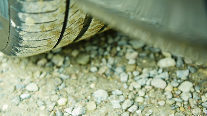 Image showing detail of car wheel