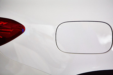 Image showing Detail on the rear light of a car