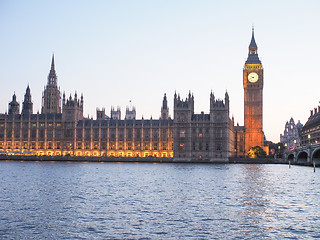 Image showing Houses of Parliament in London