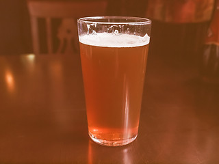 Image showing Retro looking Bitter beer