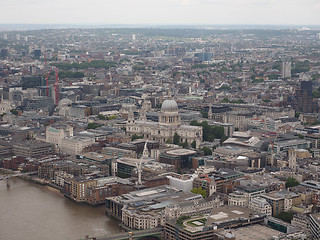 Image showing Aerial view of London