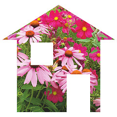 Image showing Flower house