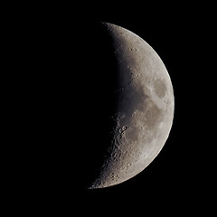 Image showing First quarter moon