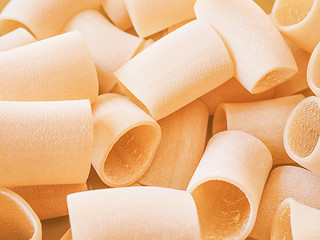 Image showing Retro looking Paccheri pasta