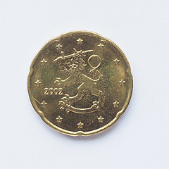 Image showing Finnish 20 cent coin