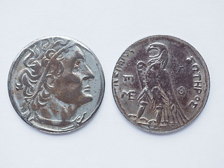 Image showing Old Greek coin