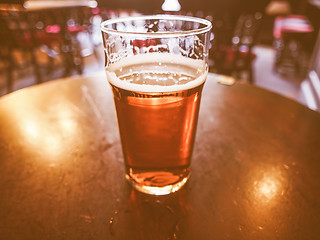 Image showing Retro looking Ale beer