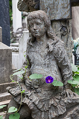 Image showing Old Cemetery statue
