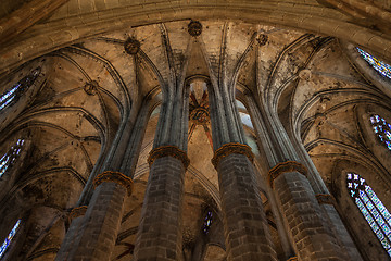 Image showing Gothic church interior