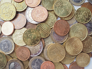 Image showing Euro coins