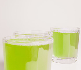 Image showing Green apple juice