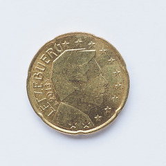 Image showing Luxembourg 20 cent coin