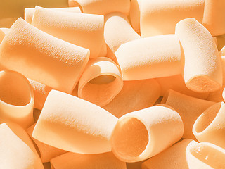 Image showing Retro looking Paccheri pasta