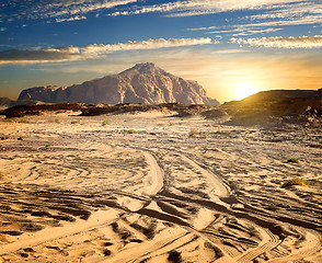 Image showing Rocks in desert