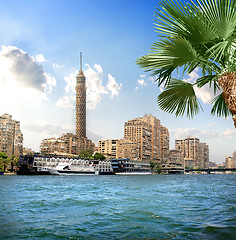 Image showing TV tower near Nile