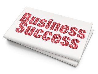 Image showing Finance concept: Business Success on Blank Newspaper background