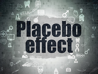 Image showing Health concept: Placebo Effect on Digital Paper background