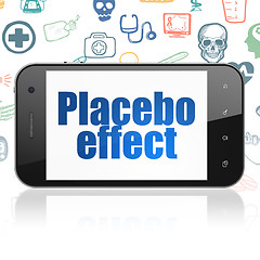 Image showing Healthcare concept: Smartphone with Placebo Effect on display