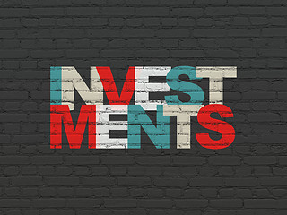 Image showing Money concept: Investments on wall background