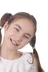 Image showing Portrait of young smiling girl