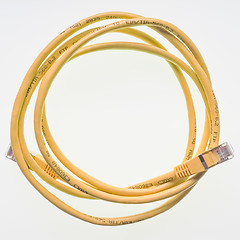 Image showing LAN cable with RJ45 plug