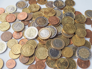 Image showing Euro coins