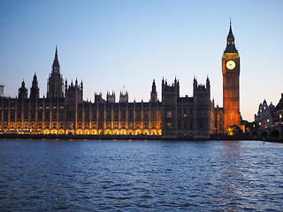 Image showing Houses of Parliament in London