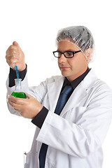 Image showing Scientist with laboratory sample