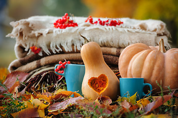 Image showing Autumn thanksgiving still life