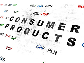 Image showing Business concept: Consumer Products on Digital background