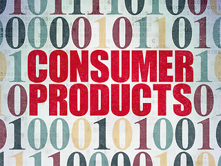 Image showing Business concept: Consumer Products on Digital Paper background