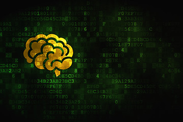 Image showing Healthcare concept: Brain on digital background