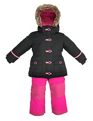 Image showing Childrens snowsuit fall