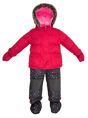 Image showing Childrens snowsuit fall