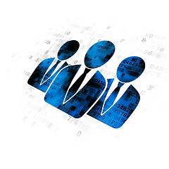 Image showing Law concept: Business People on Digital background