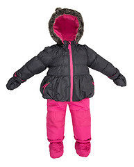 Image showing Childrens snowsuit fall