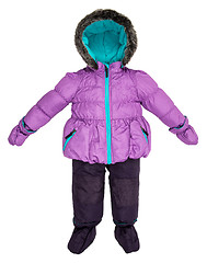 Image showing Childrens snowsuit fall